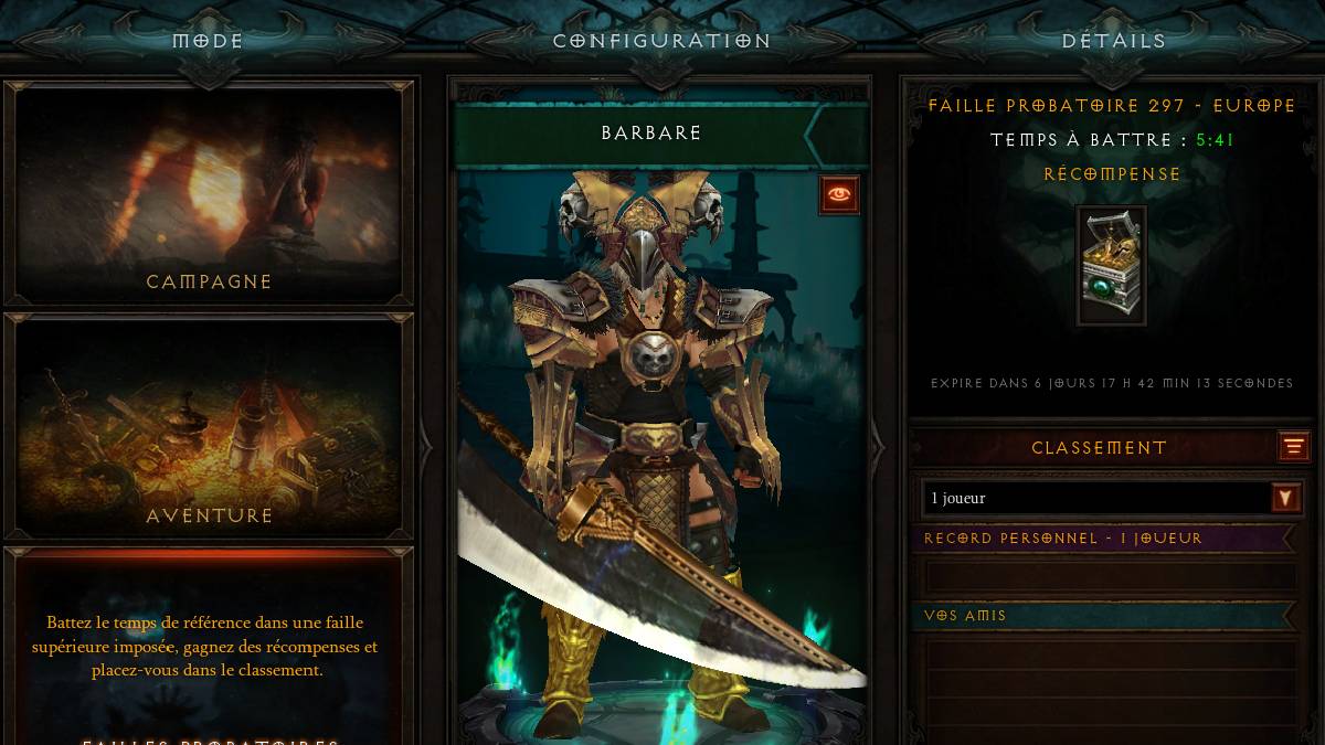 Diablo 3 : Comment réussir la faille probatoire 297 en Europe